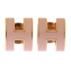 エルメス ピアス ミニ・ポップアッシュ ピンク/ピンクゴールド金具 Hモチーフ HERMES Pop H ポップH