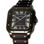 カルティエ サントス ドゥ カルティエ LM WSSA0039 Cartier 腕時計 黒文字盤