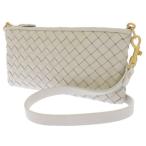 ボッテガヴェネタ ポーチ イントレチャート カバ ハイテク ショルダーポーチ 567161 BOTTEGA VENETA 白 安心保証