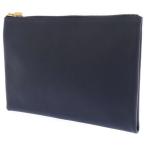 エルメス ポーチ アトゥGM ネイビー/ゴールド金具 レザー HERMES 小物入れ クラッチバッグ 安心保証