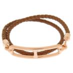 エルメス ブレスレット ルリ ドゥブルトゥール ゴールド/ピンクゴールド金具 スイフト サイズT2 HERMES