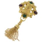 シャネル ブローチ ココマーク フリンジ カラーストーン 94A CHANEL アクセサリー 【安心保証】