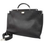  Fendi портфель кожа pi- Cub -7VA476 FENDI 2way сумка на плечо мужской чёрный [ безопасность гарантия ]