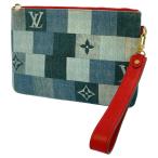  Louis Vuitton сумка монограмма * Denim M68761 LOUIS VUITTON Vuitton клатч небольшая сумочка [ безопасность гарантия ]