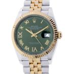 ロレックス デイトジャスト 36 126233 ランダムシリアル ROLEX 腕時計 オリーブグリーン/69ダイヤ文字盤 【安心保証】