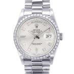 ロレックス デイデイト オイスターパーペチュアル Ptプラチナ 10PD 126234 ROLEX 腕時計 シルバー文字盤 【安心保証】