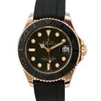 ロレックス ヨットマスター K18PG ピンクゴールド ランダムシリアル ルーレット 268655 ROLEX 腕時計 黒文字盤 【安心保証】