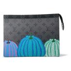  Louis Vuitton клатч монограмма * Eclipse LVxYK небольшая сумочка Voyage M81973 мужской чёрный 