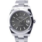 ロレックス デイトジャスト41 SS ランダムシリアル ルーレット 126300 ROLEX 腕時計 スレート文字盤 【安心保証】