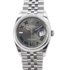 ロレックス デイトジャスト36 ランダムシリアル ルーレット 126200 ROLEX 腕時計 スレート文字盤 【安心保証】