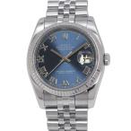 ロレックス デイトジャスト36 SS/K18 D番 116234 ROLEX 腕時計 ブルー文字盤 ローマン 【安心保証】