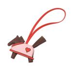 エルメス バッグチャーム ロデオPM ロベオクール テール/カプシーヌ/ローズサクラ ラムスキン K刻印 HERMES