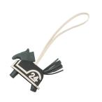 エルメス バッグチャーム ロデオ ロベオ 24 PM ヴェールマングローブ/ブラック/クレ ラムスキン K刻印 HERMES