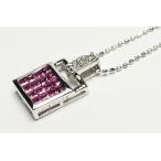 ルビー・ダイヤネックレスK18WG