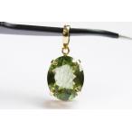5.36ctルチルペリドットペンダ...