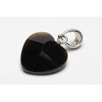 テクタイトハートカットペンダントトップ