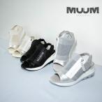 ムーム MUUM レディース サンダル 厚底サンダル MUUMロゴ フライニットサンダル WX2104 厚底 疲れにくい 歩きやすい 履きやすい バックバンド スニーカーサンダ