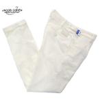 JACOB COHEN(yakobko-en) CARROT SLIM FIT one tuck двойной покрой укороченные брюки стрейч вельвет брюки белый HENRY UP00301S3643 A07