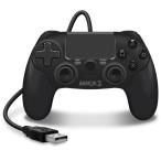 【SALE】PS4 PC MAC 対応 USBポート 有線コントローラ ブラック アーマー3 Armor3 Wired Game Controller Black【特価】