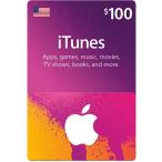 【北米/アメリカ】iTunes Gift Card $100 / アイチューンズ ギフトカード 100ドル