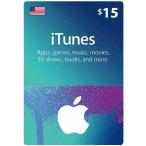 【北米/アメリカ】iTunes Gift Card $15 / アイチューンズ ギフトカード 15ドル