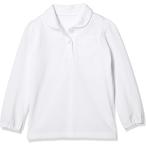 [ベルメゾン] ポロシャツ 吸水速乾ガールズ長袖ポロシャツ E70314 オフホワイト 日本 120 (日本サイズ120 相当)