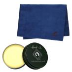 ねこだまり工房の蜜蝋ワックスとモーリス ギター クリーニングクロス MCC-2/MCC2  MORRIS CLEANING GUITAR CLOTH