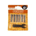 PICKBOY（ピックボーイ）ブリッジピン６本セット/エボニー/ピンプライ付き BP-150W