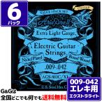 ６パック   お得     計１８セット入 AriaProII エレキ弦 AGS-803C/XL 3セットパック Extra Light 09-42