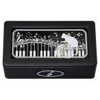 ショッピングオルゴール プラ宝石箱 ネコ18弁BOX ブラック ~美女と野獣~ ニデックインスツルメンツ オルゴール