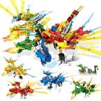 特別価格HOGOKIDS Dragon Building Set for Kids - 807 Pieces 4 in 1 Legendary Four Headed Dragon with Blade Wings Toy Building Blocks 知育玩具　並行輸入
