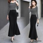 ショッピングレディ 夏 超 スカート 春 夏 春夏 レディース マーメイド ロング マキシ丈 フリル シンプル タイト おしゃれ パーティー ストレッチ 定番 格安