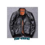 ショッピング革 ヨーロッパ　A2　空軍　フライトジャケット　メンズ　スリム　ショート　上層牛革　本革　青年革ジャン ワッペン レザージャケット 本革コート