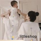 ショッピング親子 ペアルック 親子 ペアルック ｔシャツ ペア 黒 白 夏服 親子コーデ 赤ちゃん 親子 ペアｔシャツ 半袖 コーデ 夏 家族 お揃い tシャツ ブランド 大人 子供 お揃い 3人 親子