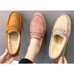  туфли-лодочки туфли без застежки боа мех Flat модный осень-зима большой размер обувь 