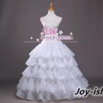 パニエ　4本ワイヤー入り/ ボリューム 大人 フリーサイズ Aライン　ロング　ウエディングドレス用パニエ/プリンセスライン/ボリューム