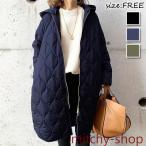 ショッピングレディ 夏 キルティングコート 中綿コート レディース ロング丈 中綿ジャケット 冬アウター ゆったり 暖かい 大きいサイズ 30代40代 50代60代