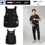 ショッピングPUMA 作業ベスト PUMA WORKWEAR PW-3012G ヒロミ コラボ 多ポケット 帯電防止 ストレッチ ブラック M L