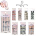  декоративный элемент Latte .b ногти магнит искусственные ногти 24pcs 10size 24Nail Tips клейкая лента имеется chip собственный ногти ногти собственный магнит симпатичный цельный чувство Be шар 