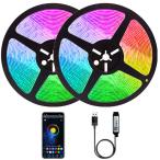 LED лента свет RGB led лента свет 2m 3m 4m 5m 10m 15m 20m выбор возможно закрытый для ...44 ключ дистанционный пульт style свет тонировка цвет DIY супер высокая яркость непрямое освещение двусторонний лента 