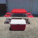 [ бесплатная доставка ] * уличный стол стул cooler-box комплект Coleman Weile BBQ кемпинг складной *