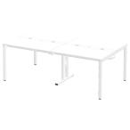 セパレート天板のセットテーブル W2000×D1200mm Garage 2色 OAミーティングテーブル 1000mm×2