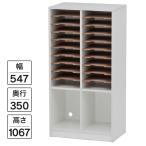 ペーパーラック ロータイプ ダブル RFPR-LD 20分類 書類整理 書類棚 書類収納 レターケース A4