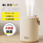 加湿器 小型 卓上 ミニ 超音波 アロマ 除菌 空気清浄機 大容量 2L USB充電式 コードレス 上部給水式 ダブルノズル オフィス 寝室 車用 家庭用 母の日ギフト