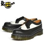 SALE ドクターマーチン 5 ホール ブローグ シューズ ブラック/ホワイト 厚底 Dr.Martens 3989 BEX 10458001