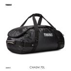 Thule Chasm 70L ダッフルバッグ Black 帰省 旅行 部活 キャンプ 合宿 アウトドア スーリー