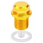  yellow color neodymium magnet drain bolt M14x1.5 oil drain plug screw washer attaching YZA033
