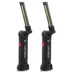 2個セット 充電式作業灯ledライト マグネット付きCOB 車整備ワーク ライト 小 YZJ023