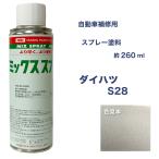 ダイハツS28　スプレー車用塗料　約260ml　ムーヴ　ミラ　脱脂剤付き 補修 タッチアップ　カラーナンバー　カラーコード　S28 最安値挑戦中