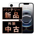 バッテリー新品交換済 iPhone16e 128GB ホワイト SIMフリー 中古 外装Bランク 良品 電池新品交換済 本体 返品OK